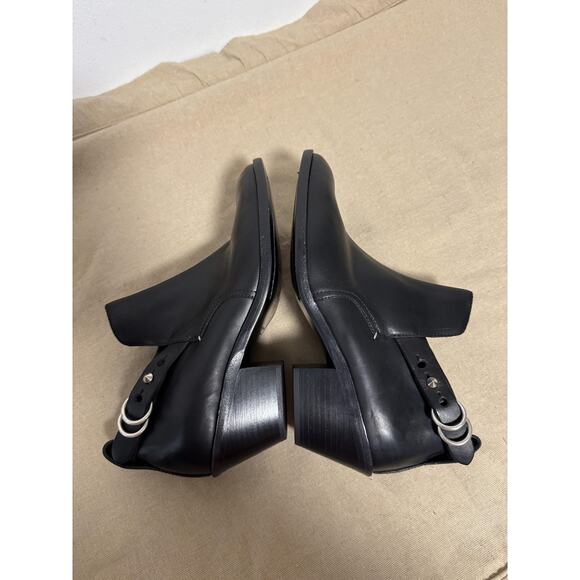 Rag & Bone Boots Womens Size EU 40/41 Black Leather Harness Western Ankle Italy - Picture 5 of 10